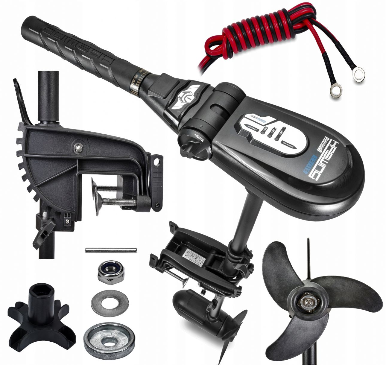Haswing Protruar 2HP Electric Outboard 12V with Digimax Controller